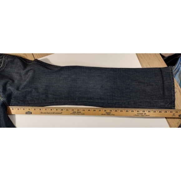 Lux medium wash button flap embroidered back pockets denim jeans size 29 - Picture 12 of 13